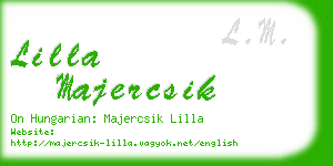 lilla majercsik business card